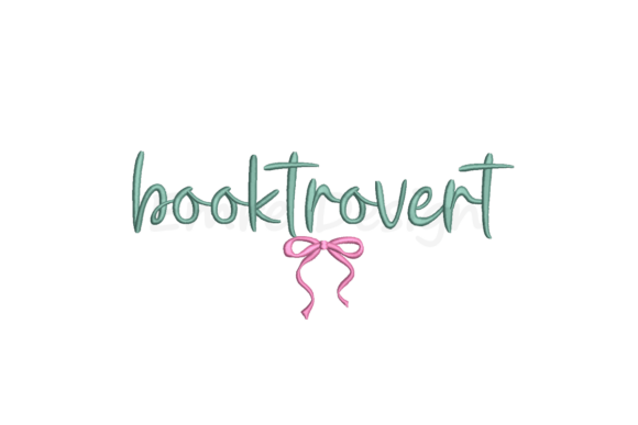 Booktrovert: A Whimsical Embroidery Design
