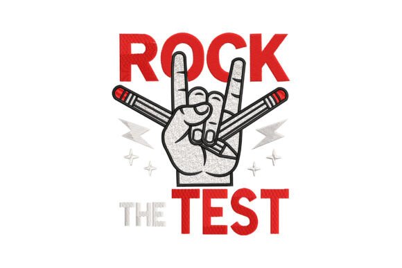 Rock the Test Pencil Hand
